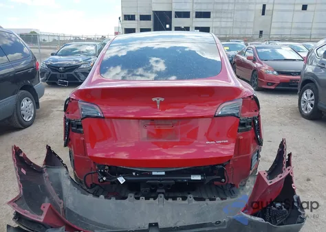 2023 Tesla Model Y Awd/Long Range Dual Motor All-Wheel Drive from USA, damaged, VIN 7SAYGDEE9PA028238